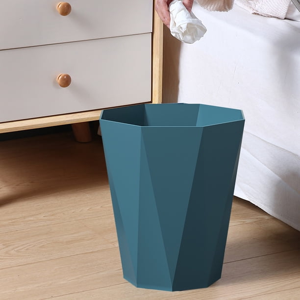 Cubo de basura, bote de basura, bote de basura para cocina, dormitorio, inodoro, grande, sin tapa, con aro de presión, bote de basura para baño, bote de basura para el hogar