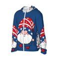 thumbnail image 2 of KLL Three Gnome Independence Day Print Men's Women’s UPF 50+ Sun Protection Outdoor Hoodie Jacket Long Sleeve Fishing Hiking Performance Shirt-3X-Large, 2 of 6