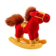 thumbnail image 3 of Fiocias Rocking Horse Animal Stuffed Animal Cushion Ornament Decor Simulation Softness Functional Suitable for Collection Living Room Office Bedroom Dec red, 3 of 8