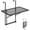 24 x 16 inch, variant on Balcony Hanging Table, 31.5 x 12 inch Folding Balcony Railing Table, Outdoor Bar Table, 50 lbs Loading, Fit Railing from 1" to 4.3", Serving for Patio & Deck