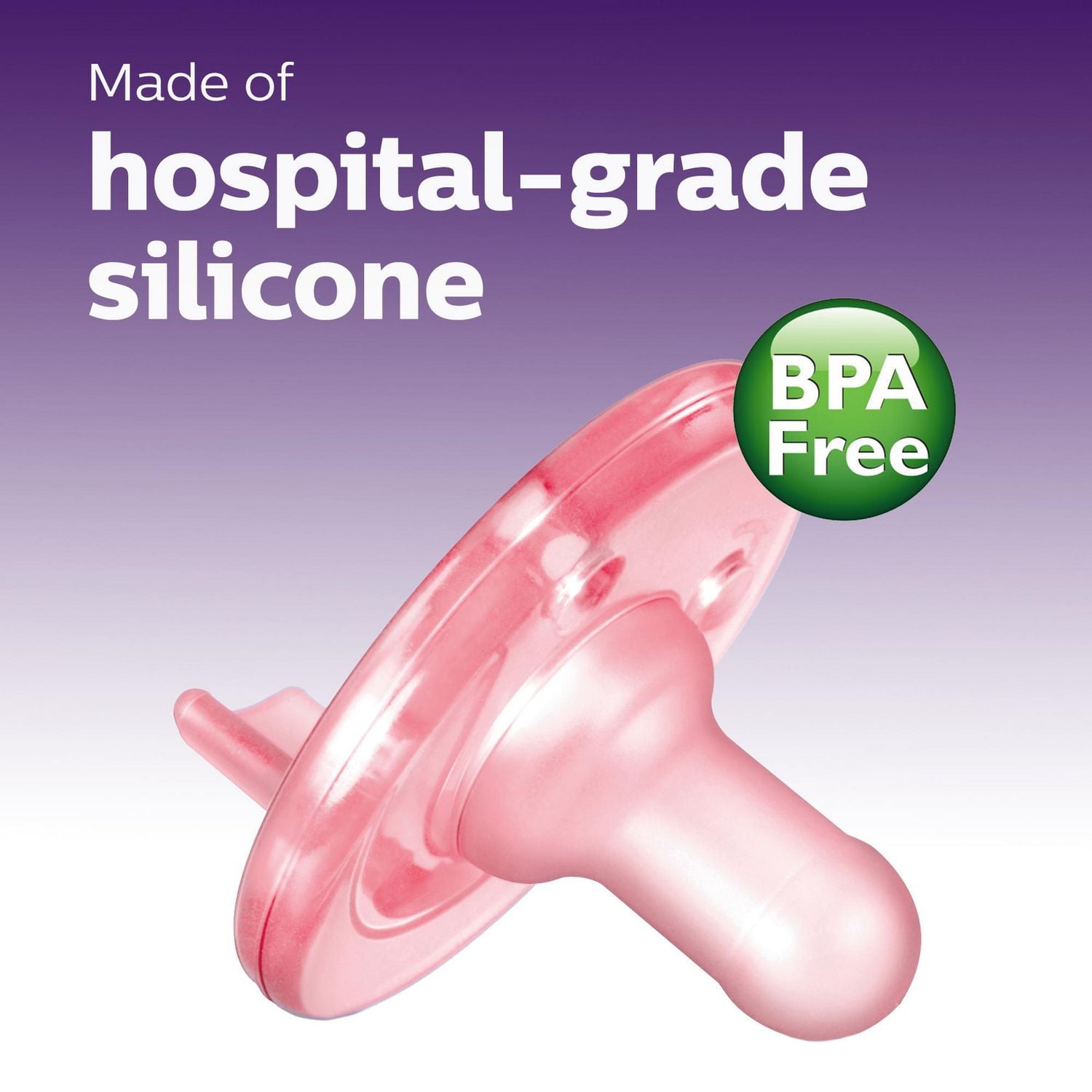 Philips Avent Soothie Pacifier 3m+, Pink, 4 pack, SCF192/47