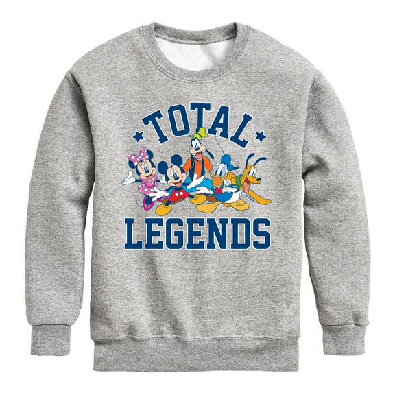 Mickey & Friends - Total Legends - Youth Crewneck Fleece Sweatshirt