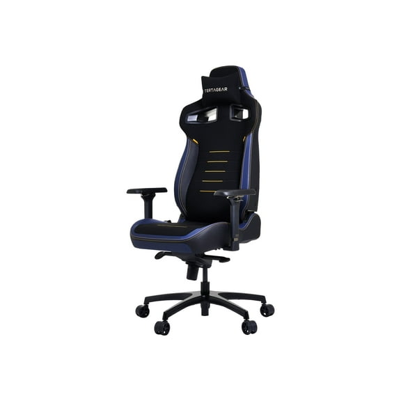 Vertagear PL4800 Ergonomic Big & Tall Gaming Chair featuring ContourMax Lumbar & VertaAir Seat systems - RGB LED Kits Upgradeable - Midnight Blue