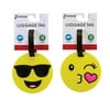 G-Force travel Luggage Tag - Emoticon Cool and Flirty