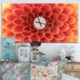 thumbnail image 2 of DesignArt Brown Flower with Dense Petals Large Wall Clock, 2 of 2