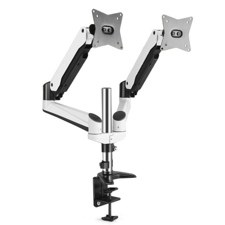 Rotating Monitor Stand Dual Monitor Stand Mount - Articulating Gas Spring Monitor Arm Desk Stand Adjustable VESA Mount Bracket For Computer Flat Screen LCD Display 10 - 27