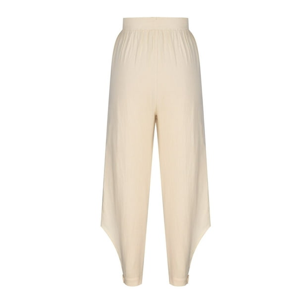 Soft Surroundings, Pants & Jumpsuits, New Soft Surroundings Wide Leg Crop  Linen Embellished Pants Womens Xl 8