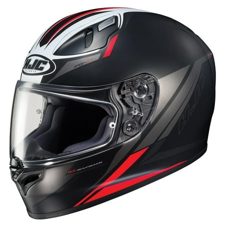 HJC FG-17 Valve Helmet Semi-Flat Red (MC-1SF) (Black,