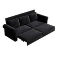 thumbnail image 6 of Home Sofa,93.7" King Pull Out Sofa Bed,3-in-1 Velvet Convertible Sleeper Sofa with Nailhead Trim & Rolled Arm,Multi-Functional Sofa Bed for Living Room,Bedroom, 6 of 12