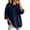 BU2, variant on Womens Short Sleeve Knit Hoodie Drawstring Side Slits Oversized Fit Casual Relaxed Fit Daily Wear Hooded Tops