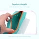 thumbnail image 5 of Funda elástica para bolígrafos con cremallera - Fundín para lápices de goma de sílice verde menta, gran capacidad 18,7x7x4,7 cm para bolígrafos, rotuladores, cosméticos y suministros de viaje, 5 of 7