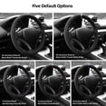 thumbnail image 4 of Alfanxi Hand Stitch Steering Wheel Cover Alcantara Material for BMW 1 SERIES/3 SERIES/ X1-White Stripe, 4 of 4
