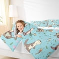 thumbnail image 4 of Homewish Kawaii Otter Bedding Comforter Set 2pcs for Preppy Child,Cartoon Animal Twin Comforter Sets Microfiber,Koi Fish Breathable Bedding Set,Luxury Bedroom Decor,Reversible, 4 of 8