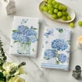 thumbnail image 3 of Sm:)e Hydrangea Vase Butterfly Spring Kitchen Towels Dish Towels, 18x26 Inch Summer Flowers Holiday Decoration Hand Towels Set of 2, 3 of 6