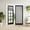 GREY, variant on Eclipse Braylon Solid Blackout French Door Panel, 40 in Long x 26 in Wide, Door Curtain, Black