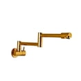 thumbnail image 1 of Wall Mount Dual Handle Kitchen Faucet Swinging Water Spout 360 Rotate Folding Para Kitchen Sink Single Cold Mixer Tap ,bar Laundry RV Farmhouse, 1 of 6