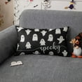 thumbnail image 3 of Halloween Pillow Cover 12x20 Set of 2 Ghost Spooky Pillow Covers Outdoor Halloween Decorations Pillows for Home Decor, 3 of 5