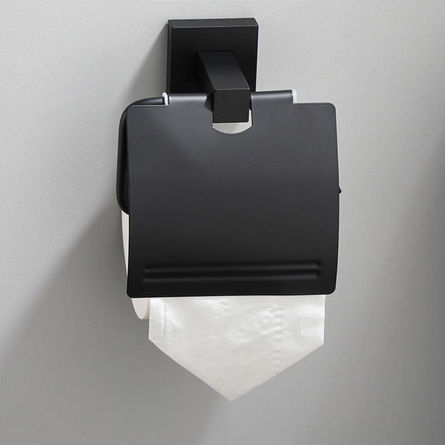 YOSADIER 1Ud Soporte Para Papel Higiénico En Inoxidable Negro Para Y