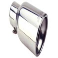 thumbnail image 4 of Borla Exhaust Tail Pipe Tip 20154 T-304 Stainless Steel; 2-1/4 Inch Inlet; 3 Inch Outlet; Round; Angle Cut; Rolled Edge; 4-3/4 Inch Length, 4 of 4