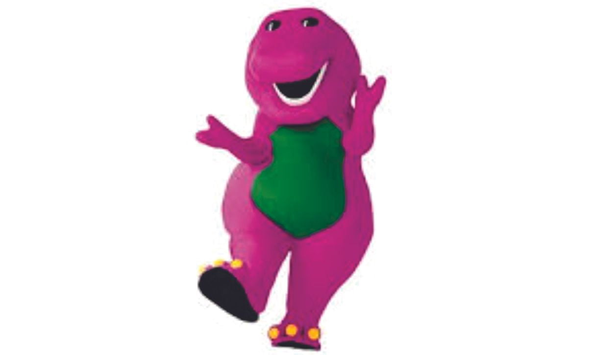 Purple Barney The Dinosaur Show Mascot Kids TV Show Wall Decals Decor