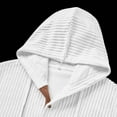 thumbnail image 7 of YueHuiYing Men's Fall/Winter Solid Color Long Sleeved Textured Hooded With Large Pockets Casual Hooded Sweatshirt, 7 of 7