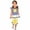 Yellow, variant on 2Pcs Baby Girls Kids Flower T-Shirt Tops+Shorts Pants Outfits Summer Clothes 1-8Y