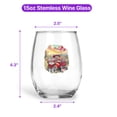 thumbnail image 5 of Be My Valentine's American Shorthair Truck Full of Love Flower Balloon 15oz Stemless Wine Glass Mug Cat Lover Kitten Owner Gifts Wine Glasses Cup - 02029, 5 of 5