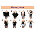 thumbnail image 7 of FITVALEN Corset Top Bustier Women's Overbust Satin Floral Lace up Trim Plus Size Bodyshaper, 7 of 7