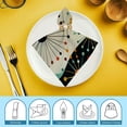 thumbnail image 6 of WERPE Dots Circles Generative Art Cloth Napkins Polyester Gift Home Decor 4 PCS, 6 of 7