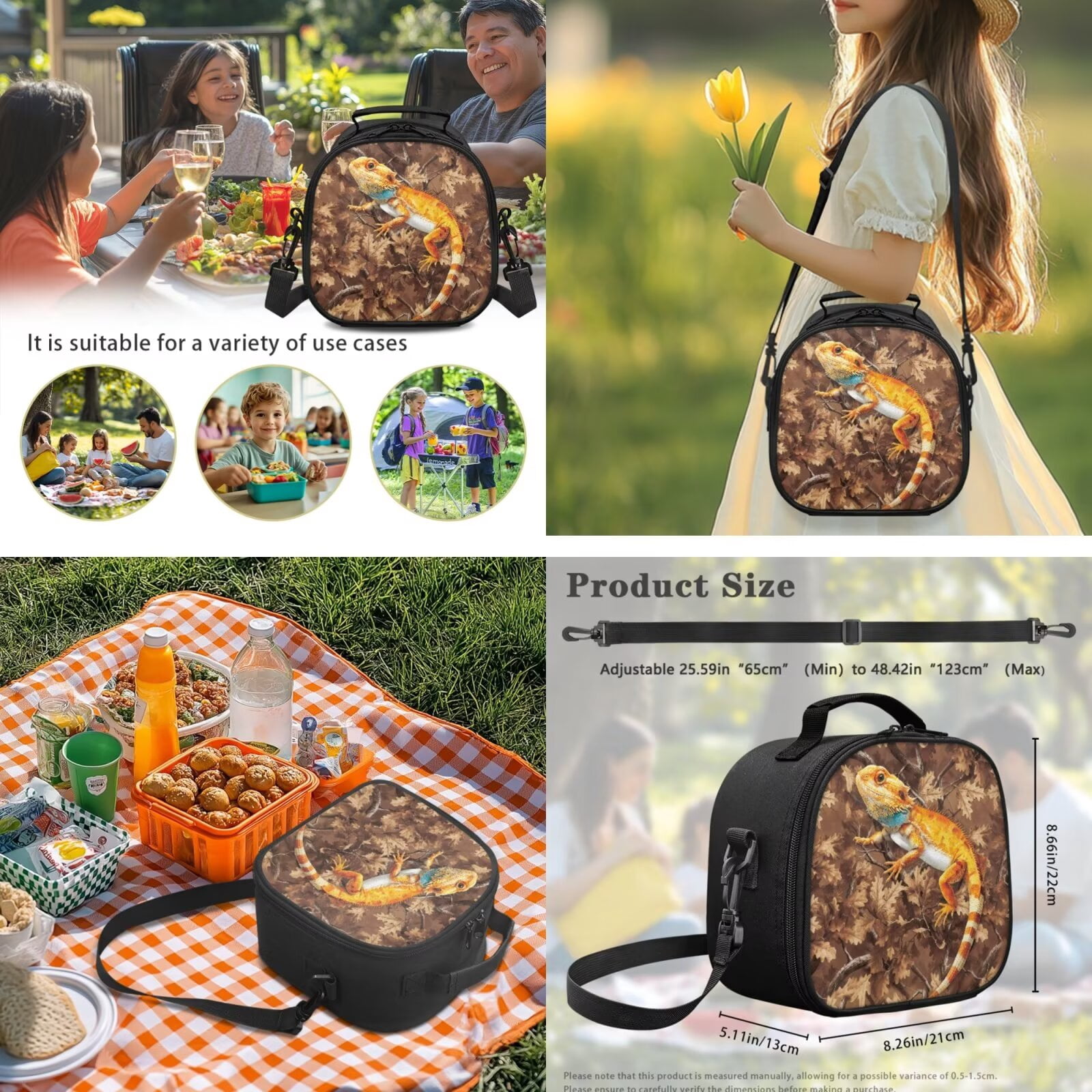 Pzuqiu Dragon Print Kids Backpack and Lunch Box Set of 5 Large Capacity Lightweight Backpack Set with Pencil Case for Girls Boys Daily School Use Travel Outdoor Activities