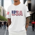 thumbnail image 2 of 250 Years America Shirt, 250 Years Birthday Patriotic Tops Crewneck Pullover Short Sleeve T Shirt White Size XXXXXL, 2 of 4