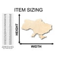 thumbnail image 2 of Unfinished Wood Ukraine Shape - Country - Craft - up to 46"  DIY 24" / 1/8", 2 of 3