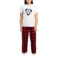 thumbnail image 4 of CafePress - Whale Sahrk Blue Spiral Women's Light Pajamas - Women's Short Sleeve Print T-Shirt and Pants Light Cotton Pajama Set, 4 of 7