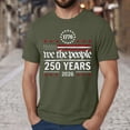 thumbnail image 2 of UngA 250 Years American Anniversary 250th Independence Day Tshirts for Men (AG,S), 2 of 9