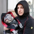 thumbnail image 2 of Frenchiestore Organic Dog hoodie | Lips & Roses, 2 of 5