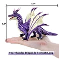 thumbnail image 2 of Figura de juguete RECUR Thunder Dragon, 19 cm, color morado, coleccionable, 2 of 6