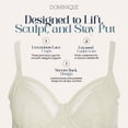 thumbnail image 2 of Dominique Tessa Full Figure Lace Support Bra #7400 – 3-Part Cup Everyday Bra with Lift, Shape & Comfort - Lingerie for Women, 2 of 6