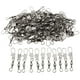 thumbnail image 1 of 100 Uds. Broches giratorios de pesca, anillos sólidos a presión de seguridad giratorios de barril rodante 5B kusrkot Eslabones giratorios de cojinetes de bolas de pesca, 1 of 8