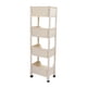 thumbnail image 1 of Carrito de utilidad rodante de 3 niveles estantes de almacenamiento de plástico carro multifuncional móvil con ruedas para cocina baño sala de estar oficina ANGGREK  Otros, 1 of 8