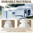 thumbnail image 3 of (2 Pack, White RV Roof Vent Cover Kits with Putty Tape and Screws, Camper Vents Cap for Trailer RV Roof Vent Cover Replacement, Camper Plumbing Vents Caps Kit for 1" to 2-3/8" OD Pipe, 3 of 6