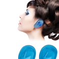 thumbnail image 3 of Blue 2 uds. Orejeras de silicona transparente azul protector de tinte para el cabello protege el Color del salón, 3 of 5