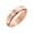 Rose Gold, variant on Men Stainless Steel Hammered Spinner Ring 6mm Anxiety Relief Fidget Wedding Bands Gold Size 7
