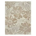 thumbnail image 3 of Tropea Woodbury Casual Tropical Floral Beige Ivory Premium Flatweave UV Resistant Indoor Outdoor Area Rug, 5x8, 3 of 5