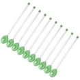 thumbnail image 4 of 10 cucharas de vidrio para mezclar café, cucharillas transparentes y varillas para mezclar hielo. Verde, 4 of 9