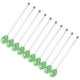 thumbnail image 4 of 10 cucharas mezcladoras de café de vidrio transparente resistentes al calor para café con leche Verde, 4 of 9