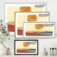 thumbnail image 4 of Designart 'Abstract Minimalistis Landscape Mountain & Moon' Modern Framed Canvas Wall Art Print, 4 of 5