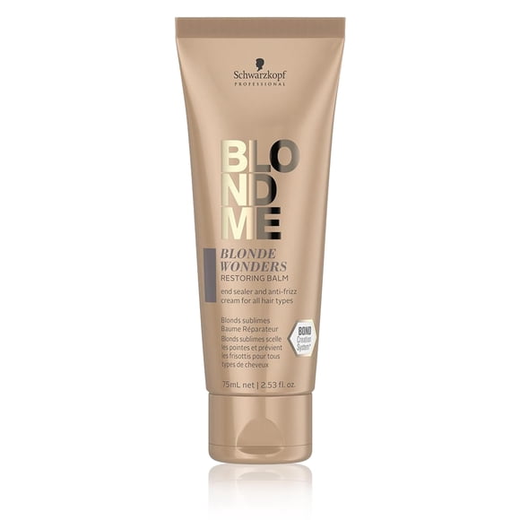 BLOND ME - Blonde Wonders Bálsamo Restaurador 75 ml, Tecnología 3D Bond Creation, Ayuda a Crear Nuevos Puentes Capilares, Previene Rotura del Cabello, Previene Encrespamiento, Se