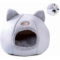 thumbnail image 3 of Cat bed beautiful pet bed, dog bed pet bed plush soft round cat bed foldable dog house cat house, 3 of 4