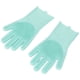 thumbnail image 5 of Guantes de aseo para mascotas, depilación, masaje, desmudamiento, silicona, baño, champú, guantes para perros y gatos, color verde, 5 of 14