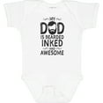 thumbnail image 3 of Inktastic My Dad is Bearded Inked and Awesome Boys or Girls Baby Bodysuit, 3 of 5